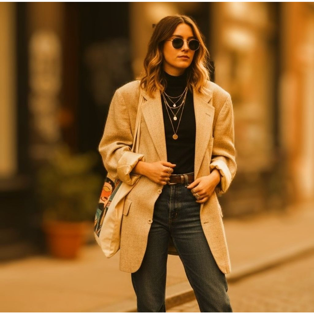 Vintage Peddler ‘Natural Shoulder’ linen blazer from San Francisco